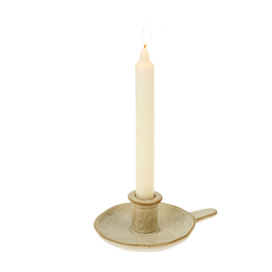 Homestead antique beige candle holder