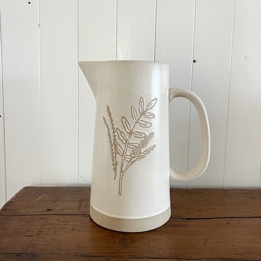 Vintage botanical pitcher