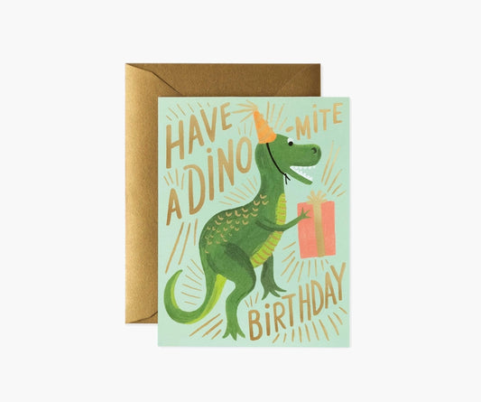 Carte d'anniversaire - Dino-mite